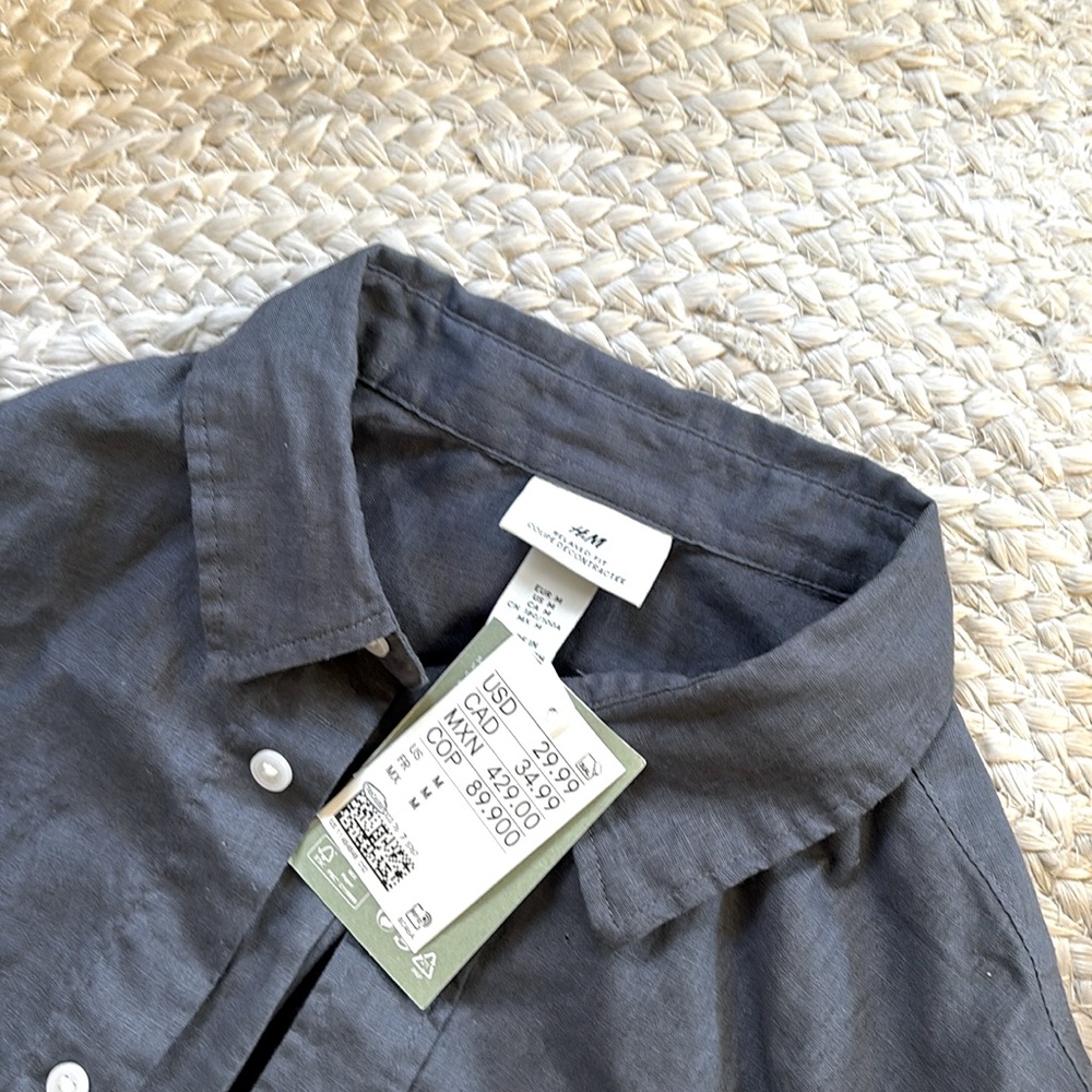 linen blend shirt